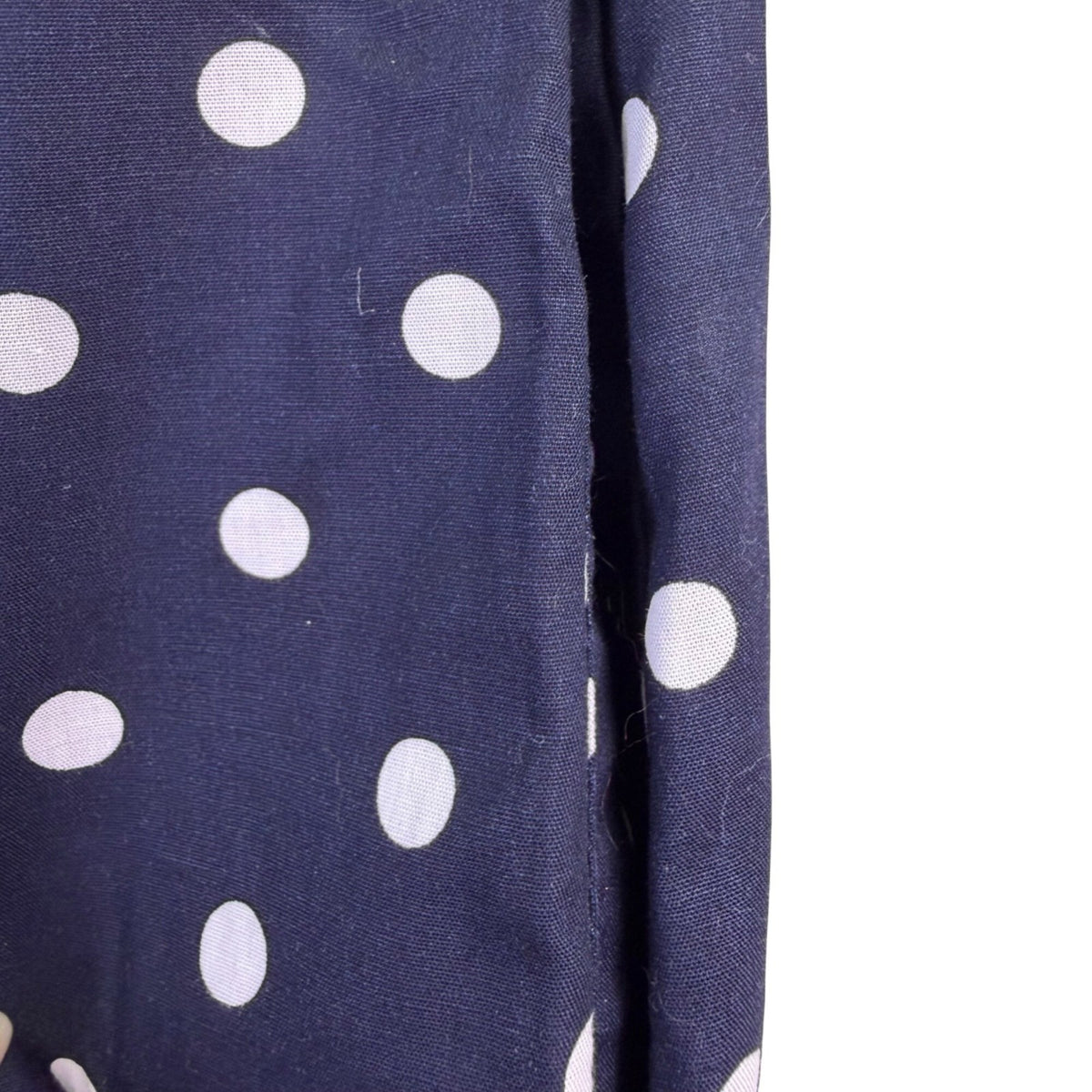 Tommy Hilfiger Womens Navy Polka Dot Sleeveless Shirt Dress Belted Size 12