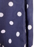 Tommy Hilfiger Womens Navy Polka Dot Sleeveless Shirt Dress Belted Size 12