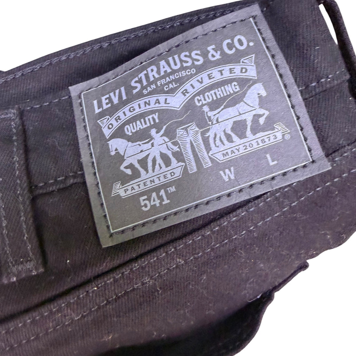 Levis Mens 541 Athletic Taper Stretch Jeans Black Levis Sz 44x29
