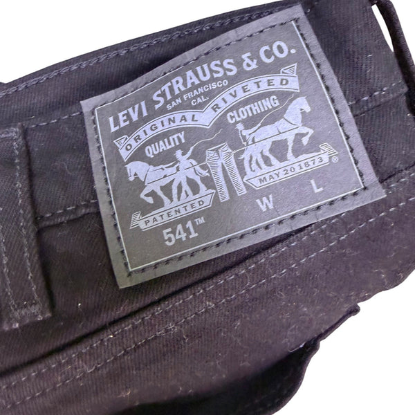 Levis Mens 541 Athletic Taper Stretch Jeans Black Levis Sz 44x29
