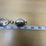Vintage Silver Oval Concho Belt Engraved Native Arrows Adjustable
