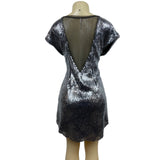 Free People Women’s Black Midnight Dreamer Sequins Dress Sz-S/P
