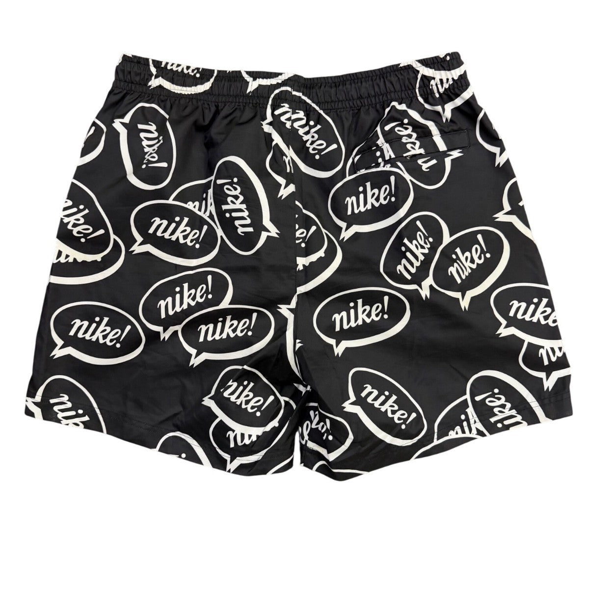 Nike Mens Black Logo Print Swim Shorts Stylish Comfortable Durable Size XL