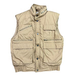 Wear-Guard Mens Beige Utility Vest Small Outdoor Multi-Pocket Rugged
