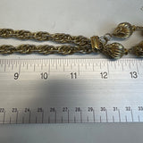 Vintage Women's Gold Tone Double Chain Necklace Sz 24in