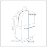 Embroidered Gary Canvas Adjustable Straps & Drawstring Closure Backpack