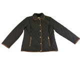 Michael Michael Kors Womens Olive Quilted Jacket Classic Design Sz L