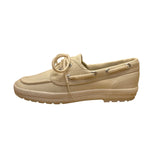 Keds Women’s Ivory Canvas Nautical Lace-Up Casual Top Siders Boat Shoes Size 5