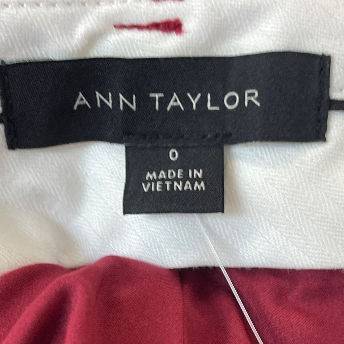 Ann Taylor Womens High Rise Wide Leg Red Pants Sz 0 - New