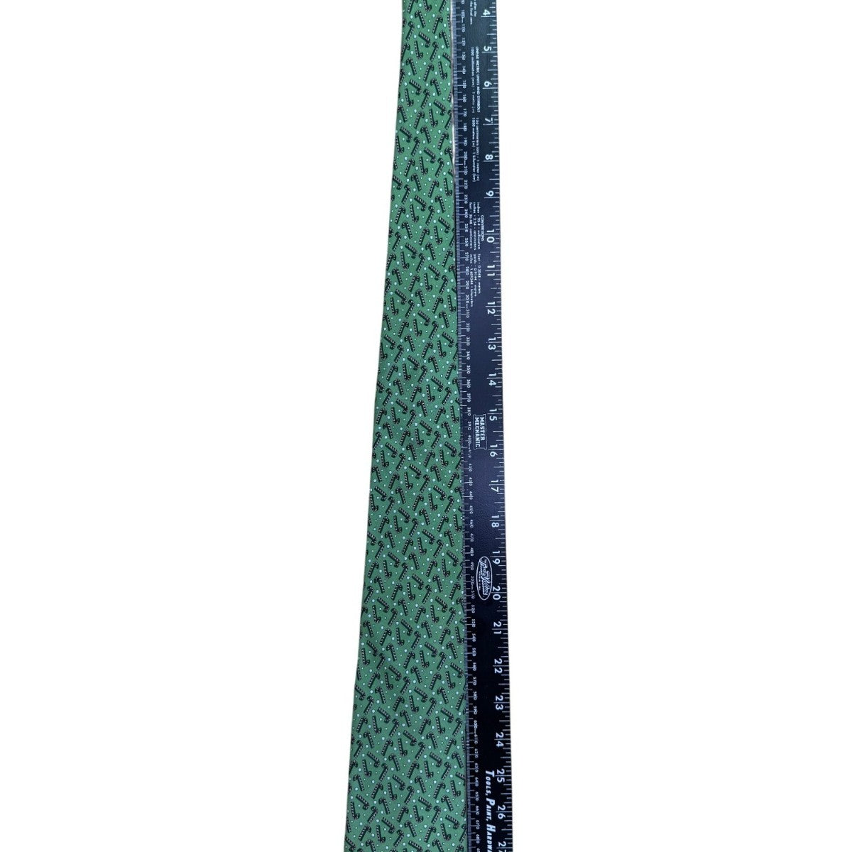 Vineyard Vines Mens Green Silk Candy Cane Patterned Tie