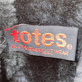 Totes Women’s Black Faux Fur Trimmed Leather Citi Night Ankle Boots Size 8M