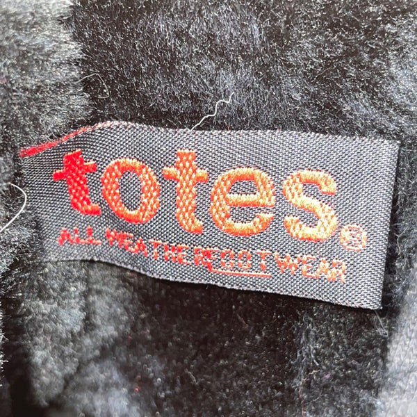Totes Women’s Black Faux Fur Trimmed Leather Citi Night Ankle Boots Size 8M