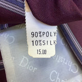 Christian D Mens Burgundy/Blue Striped Neck Tie One Size