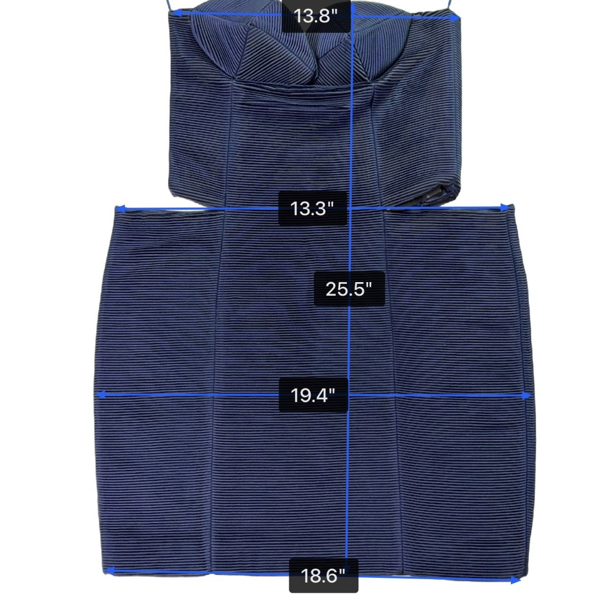 Hannah Marshall  Navy Silk Strapless Mini Bustier Dress Elegant & Fitted Sz 6