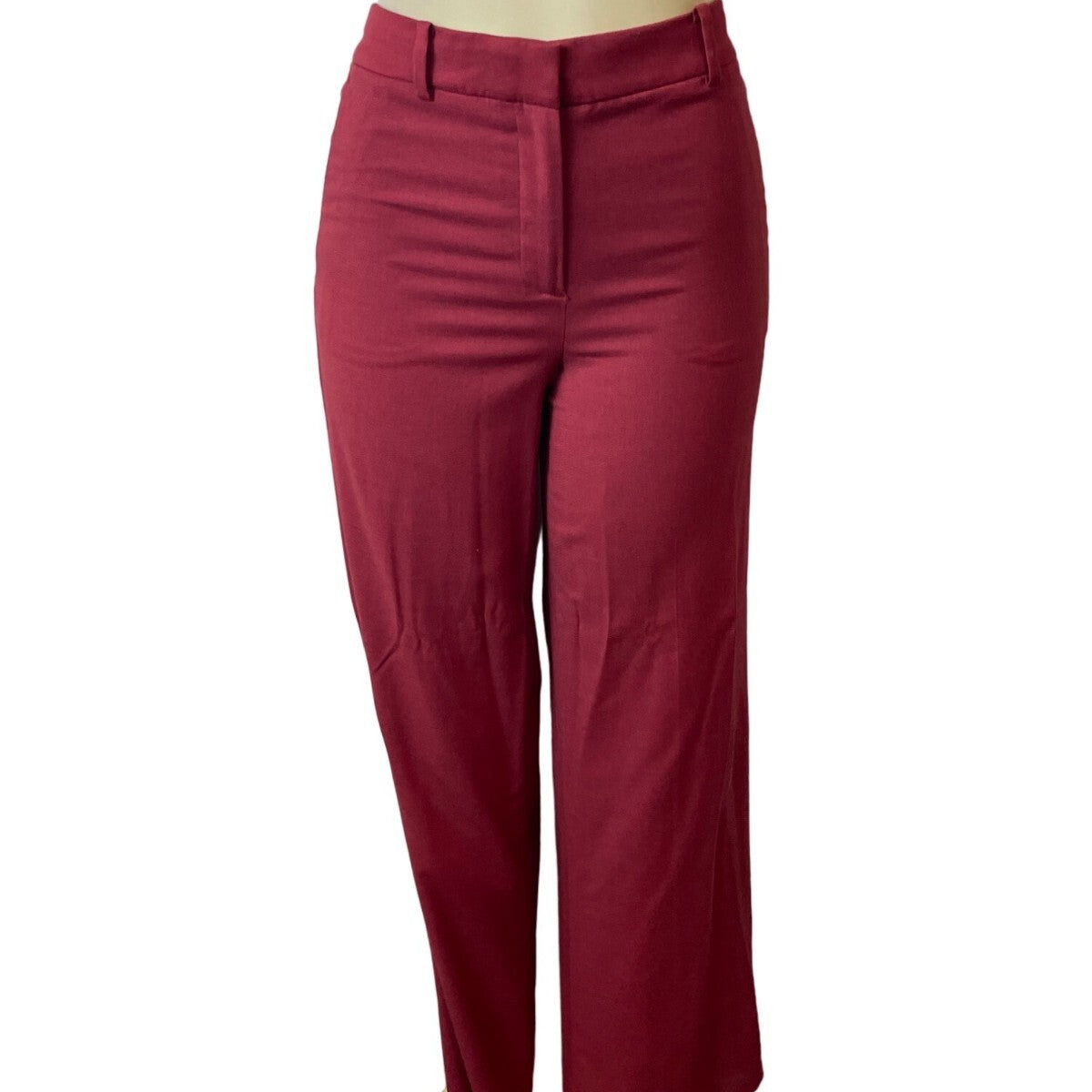 Ann Taylor Womens High Rise Wide Leg Red Pants Sz 0 - New
