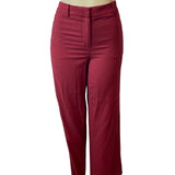 Ann Taylor Womens High Rise Wide Leg Red Pants Sz 0 - New