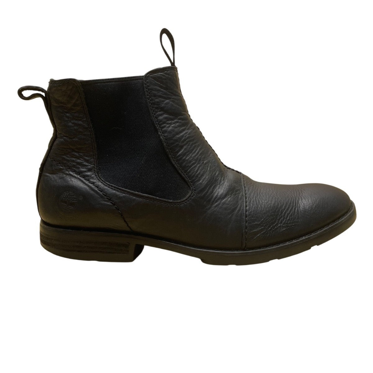 Timberland Men’ s Black Leather Pull-On Design Chelsea Boots Size 9.5M