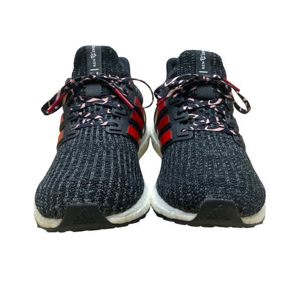 Adidas Men’s Black & Red Stripes Ren Zhe  Ultra Boost Running Sneakers Size 8.5