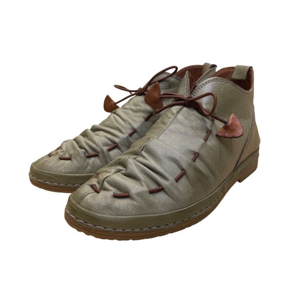 Lemon n Lime Women’s Green Leather Moccasin-Style Ankle Boots Size EU37/US7