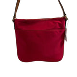Michael Kors Women's Red Jet Set Flat Crossbody Bag With Gold Accents Sz M - NWT
