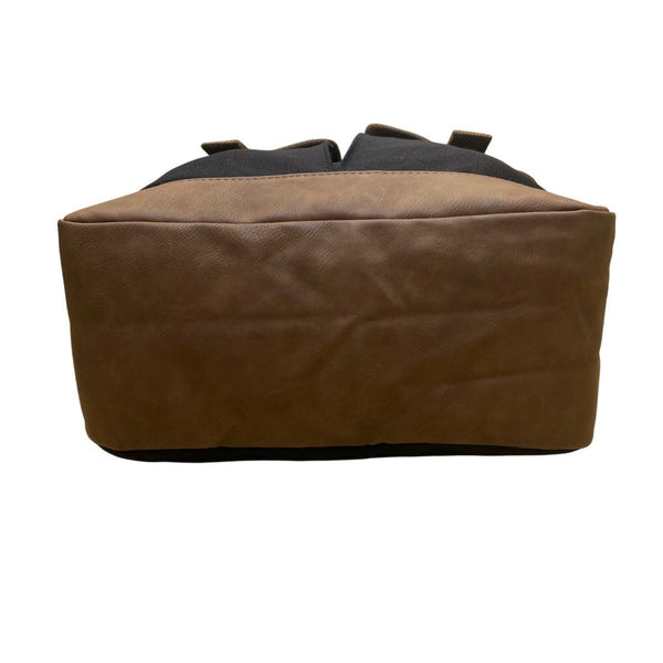 Sachi Women’s Black & Brown Insulated Leak-Proof Lining Food Safe Shoulder Bag