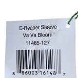 Vera Bradley Women’s Va Va Bloom Floral Print Black Quilted E-Reader Sleeve