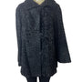 Vintage Marshall Field & Company Womens Black Teddy Coat