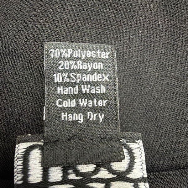 Clara Sunwoo Womens Black Polyester Blend Sleeveless A-Line Tank Dress Size XL