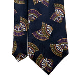 Robert Talbott Mens Navy Silk Neck Tie Woven Print Italy Handcrafted Nordstrom