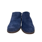 Toms Women’s Navy Suede With Block Heel Slip-On Mule Shoes Size 7.5
