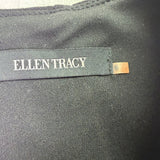 Ellen Tracy Womens Black Belted Cap Sleeve Sheath Dress Size 6