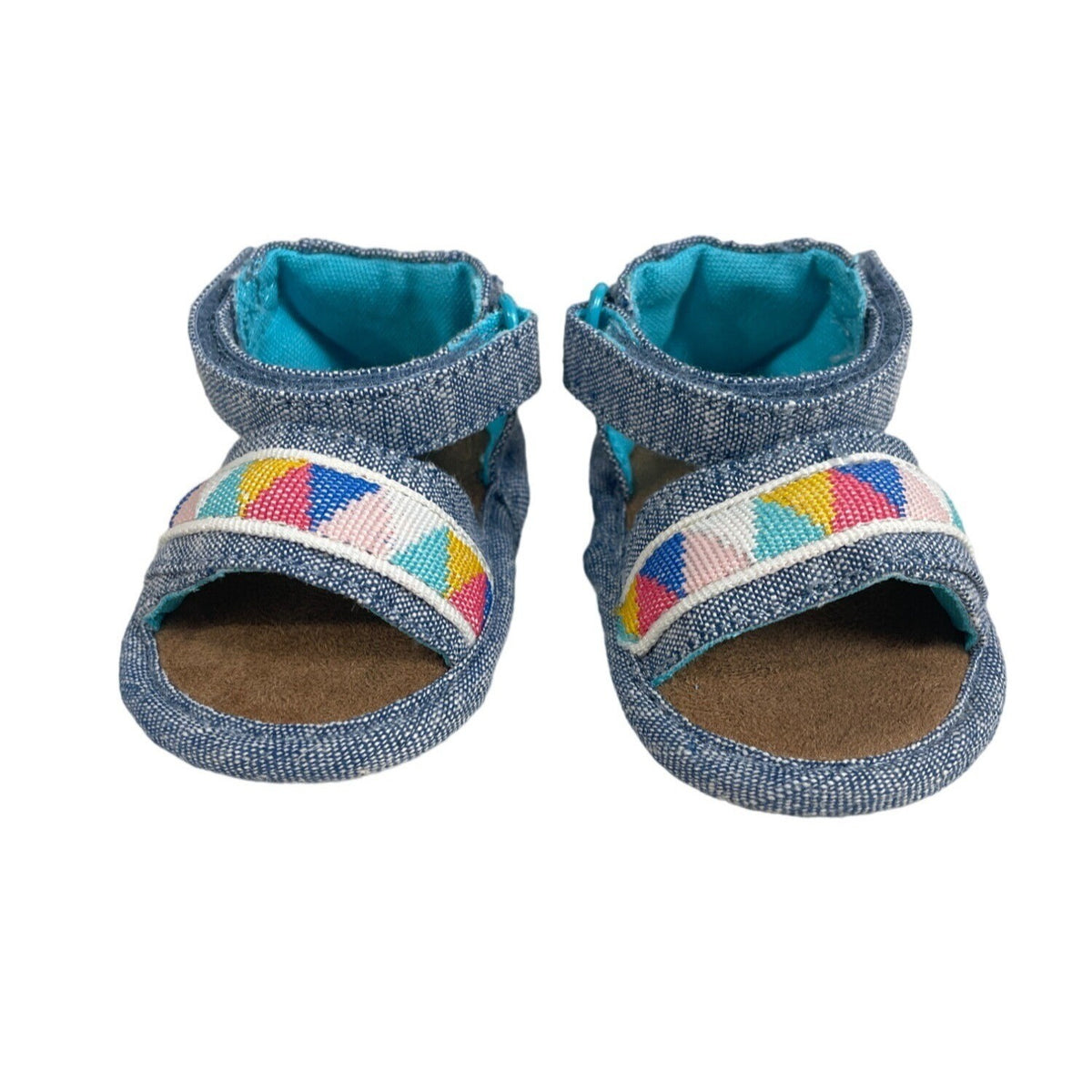 Toms Baby Toddler Girls Denim Tribal Sandals Sz 1