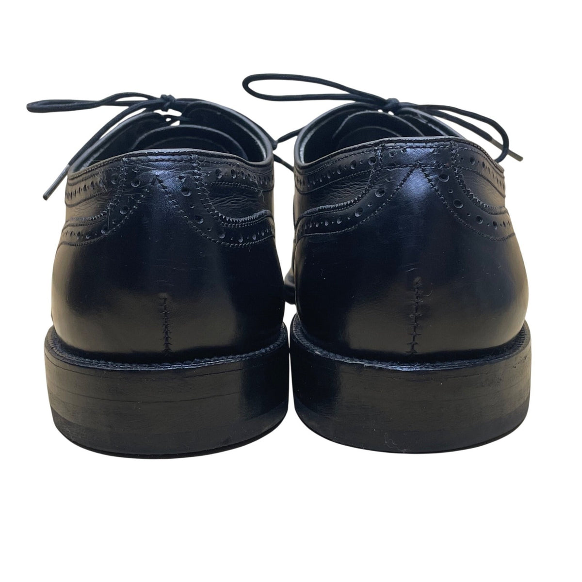 Allen Edmonds Men’s Black Leather Wingtip Oxford Dress Shoes Size 10.5 B