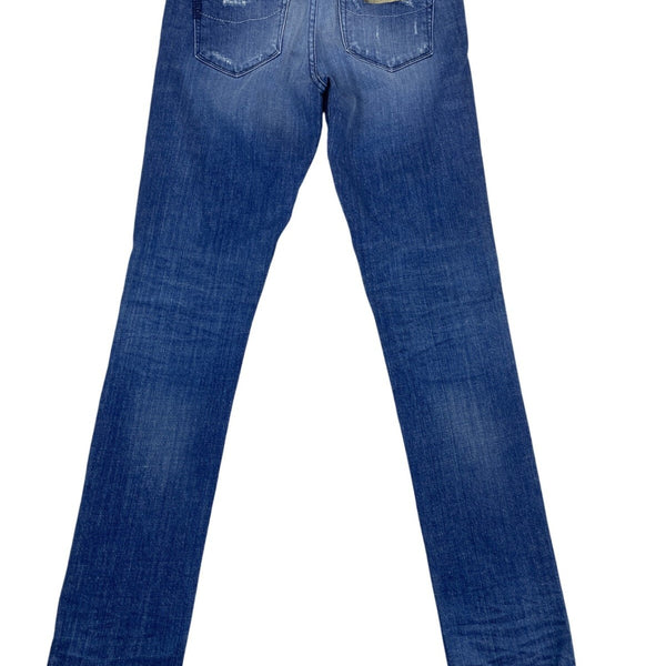 Paige Premium Denim Womens Blue Distressed Skinny Jeans Size 28 - New