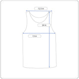 Hudiefly White Sleeveless Scalloped Layered Tank Top Open Back Design Sz L New
