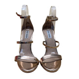 Steve Madden Womens Gold Strappy Sheena High Heel Sandals Size 9.5M
