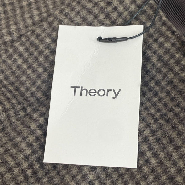 Theory Womens Brown Houndstooth Wool Pants Size 8 New