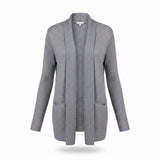Avenue Womens Gray Open Cardigan Sweater Plus Lightweight Size 22/24