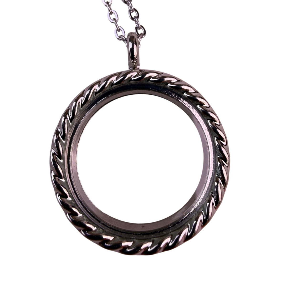 Effy Womens Silver Tone Metal Locket Pendant Necklace Chain Magnetic