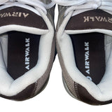 Airwalk Men’s Brown & Gray Leather Lace-Up Casual Skate Sneakers Size 11