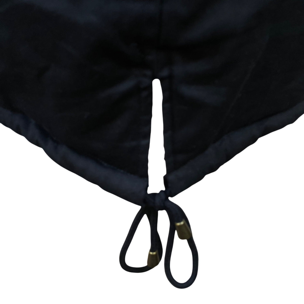 Boohoo Women's Black Faux Fur Hooded Parka Jacket Full-Zip Drawstring Waist Sz 4