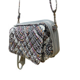 Vera Bradley Women’s Soft Sky Paisley Adjustable Strap RFID All-In-One Crossbody