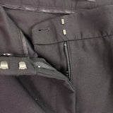 White House Black Market Women Black Cotton/Polyester Slim Trousers Pants Size 6