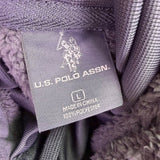 U.S. Polo Assn. Mens Navy Full-Zip Hoodie With Logo Embroidery Size L