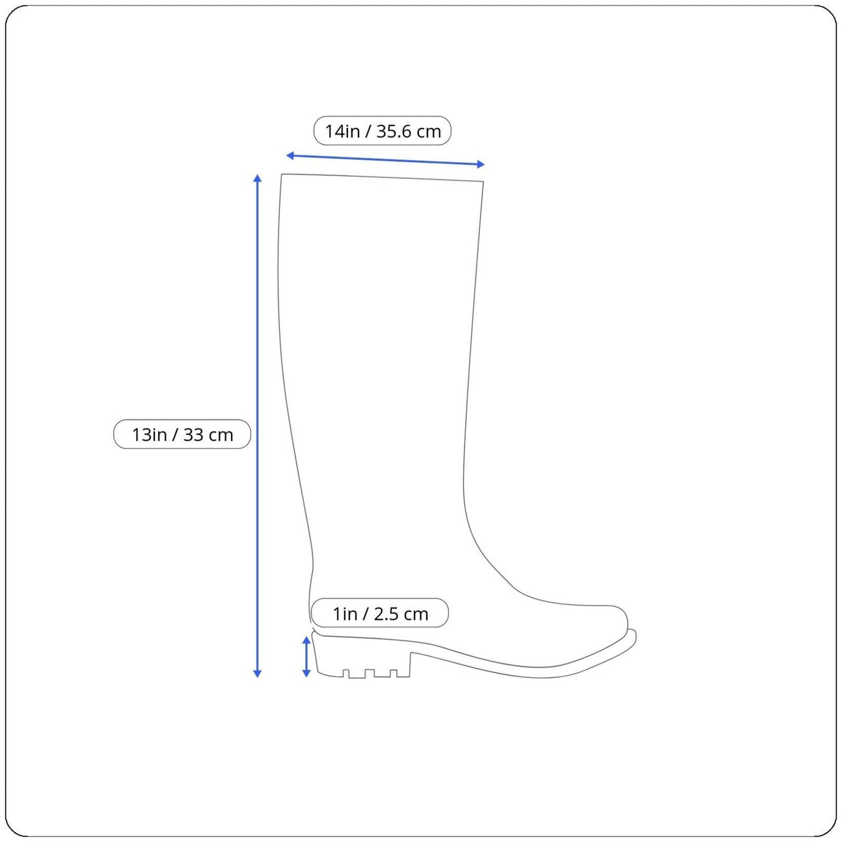 Nine West Women’s Black Rubber Tall Logo Detail Ydoll Rain Boots Size 9M