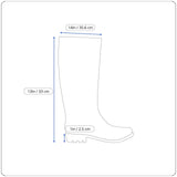 Nine West Women’s Black Rubber Tall Logo Detail Ydoll Rain Boots Size 9M