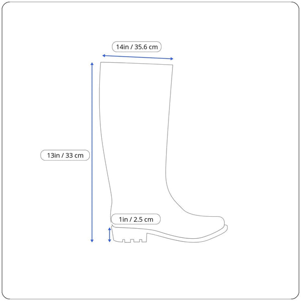 Nine West Women’s Black Rubber Tall Logo Detail Ydoll Rain Boots Size 9M