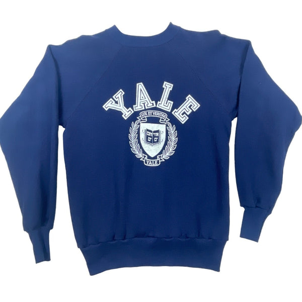 Yale University Unisex Blue Long Sleeve Pullover  Sweater Sz M