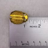 Monet Womens Gold Tone Beetle Crystal Pin Brooch Jewelry