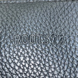 Roots 73 Women’s Black Nylon & Faux Leather With Front Zipper Pocket Tote Bag